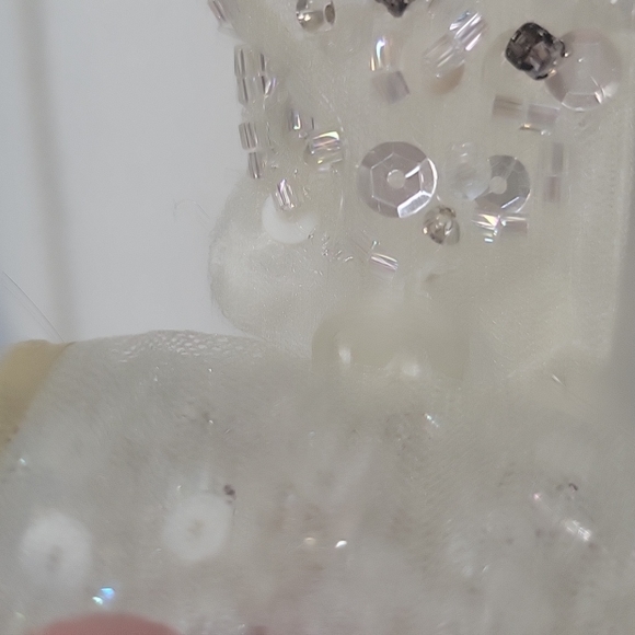 Diamond studed sequin, floral Wedding dress from MB Bride Greensburgh PA - Picture 12 of 14